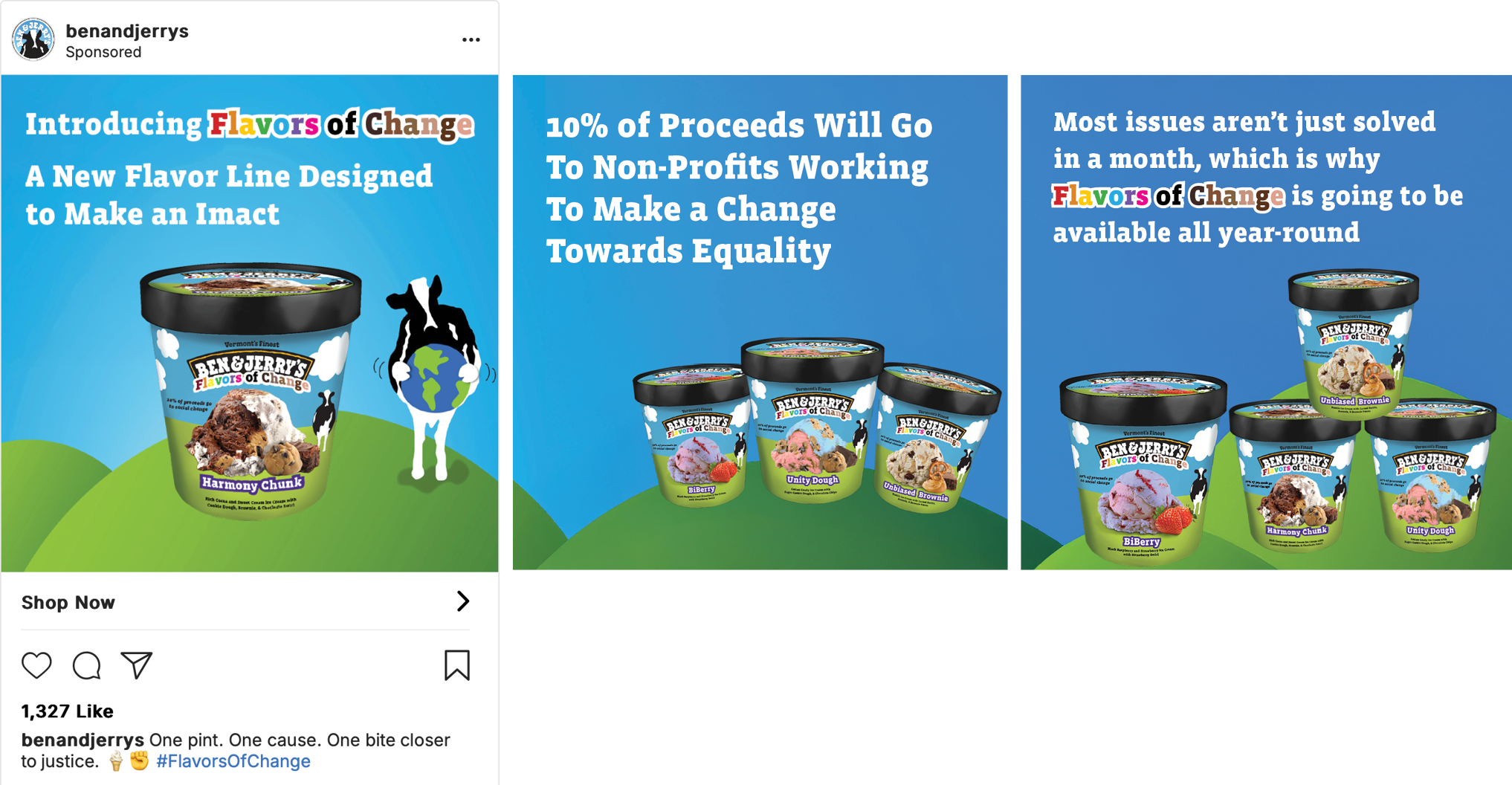 Ben and Jerrys Instagram Mockup